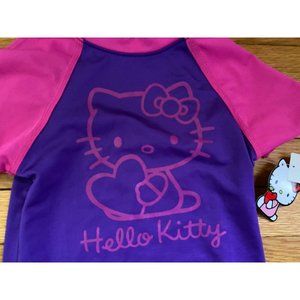New Hello Kitty Rash Guard Swimwear Small